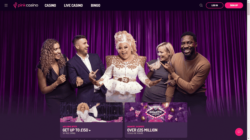 Sitio web de Pink Casino